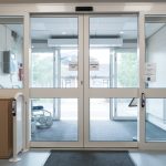 Automatic,Doors,Seen,At,The,Exit,Of,An,Nhs,Outpatients