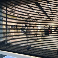 mall store security roll up, Holzer Commercial Doors, storefront roll up door, Grilles-, closures