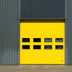 insulated sectional door, overhead door windows, Holzer Commercial Doors,